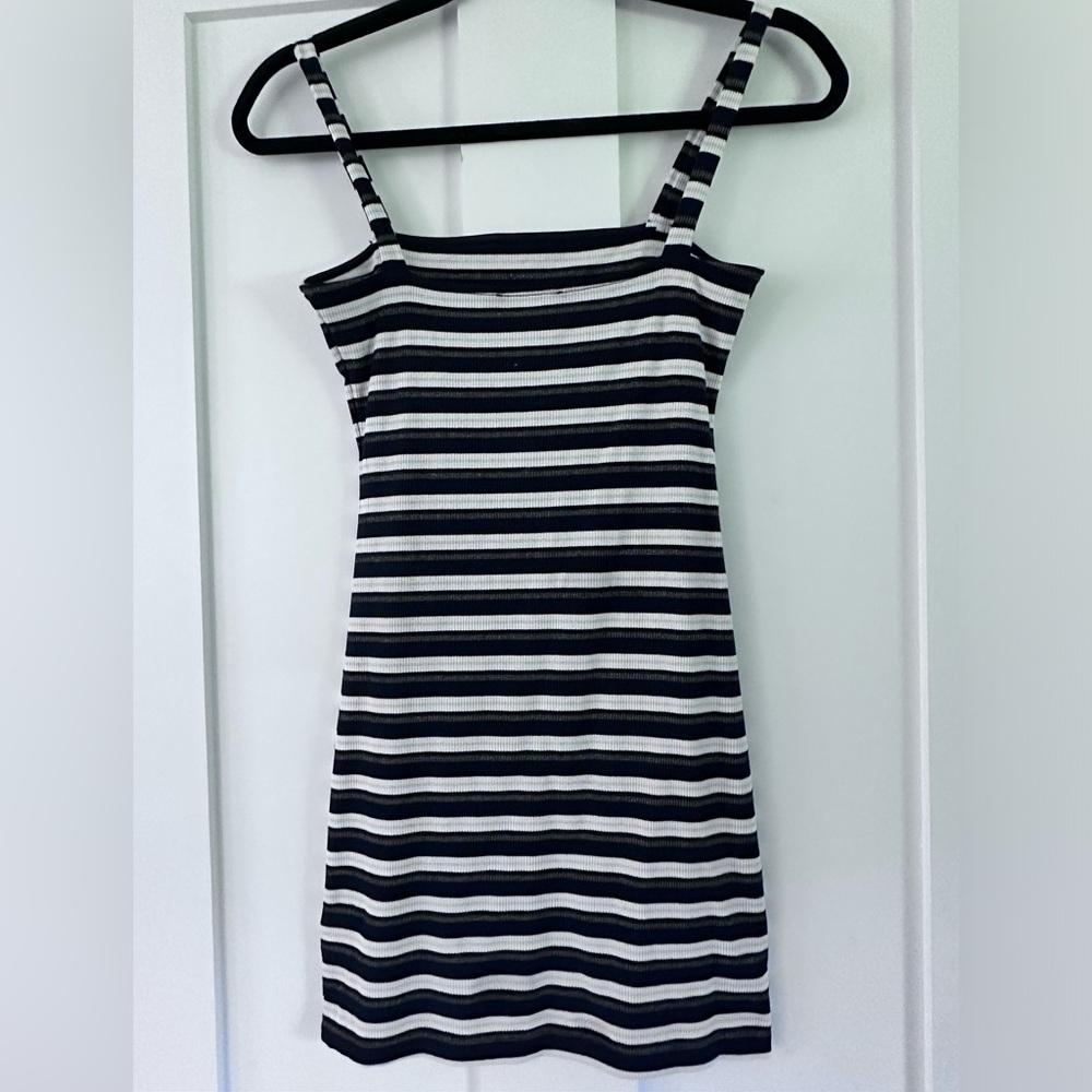 Privacy Please Angie Dress in Navy Metallic Stripe from Revolve size S - Picture 4 of 6